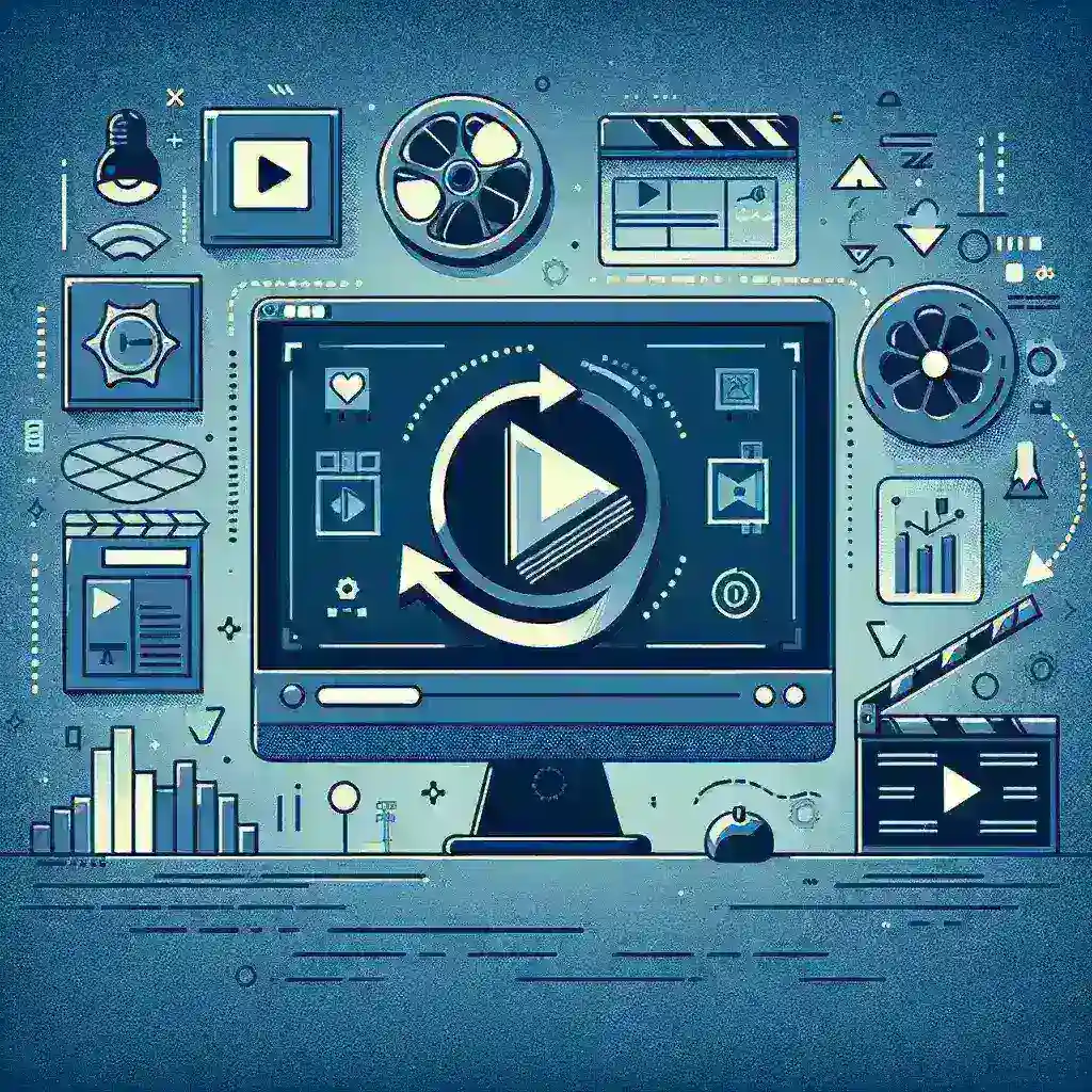 "Person using video downloader software on a laptop to save YouTube videos for offline viewing, illustrating methods and tools from the Ultimate Guide to YouTube Video Download."